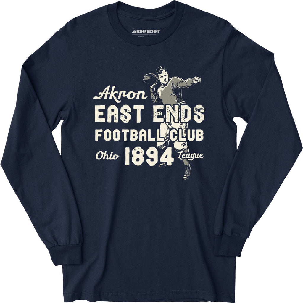 Akron East Ends - Ohio - Vintage Defunct Football Teams - Long Sleeve