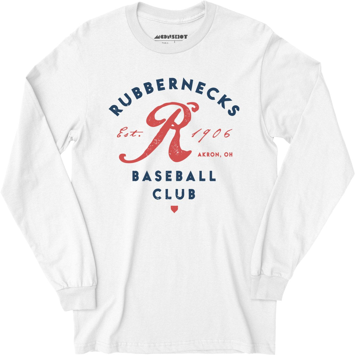 Akron Rubbernecks - Ohio - Vintage Defunct Baseball Teams - Long Sleeve