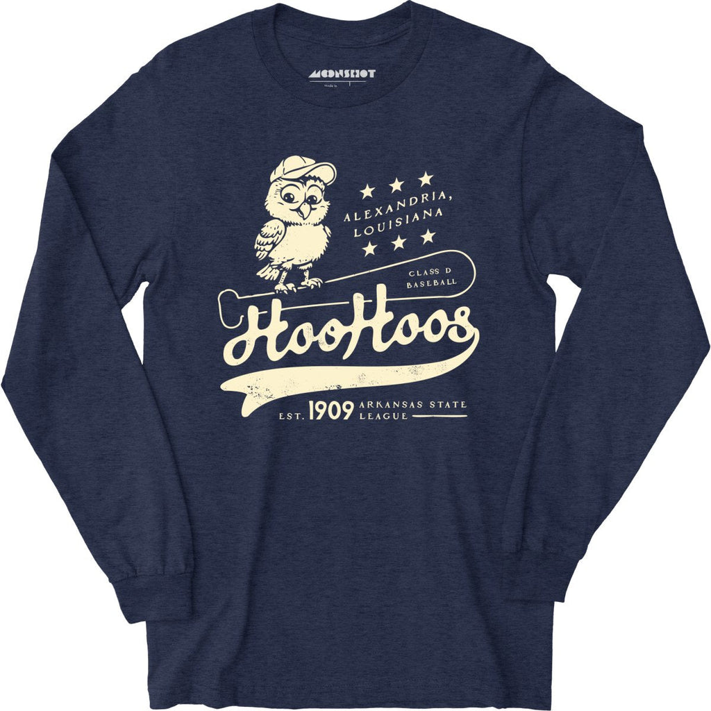 Alexandria Hoo Hoos - Louisiana - Vintage Defunct Baseball Teams - Long Sleeve