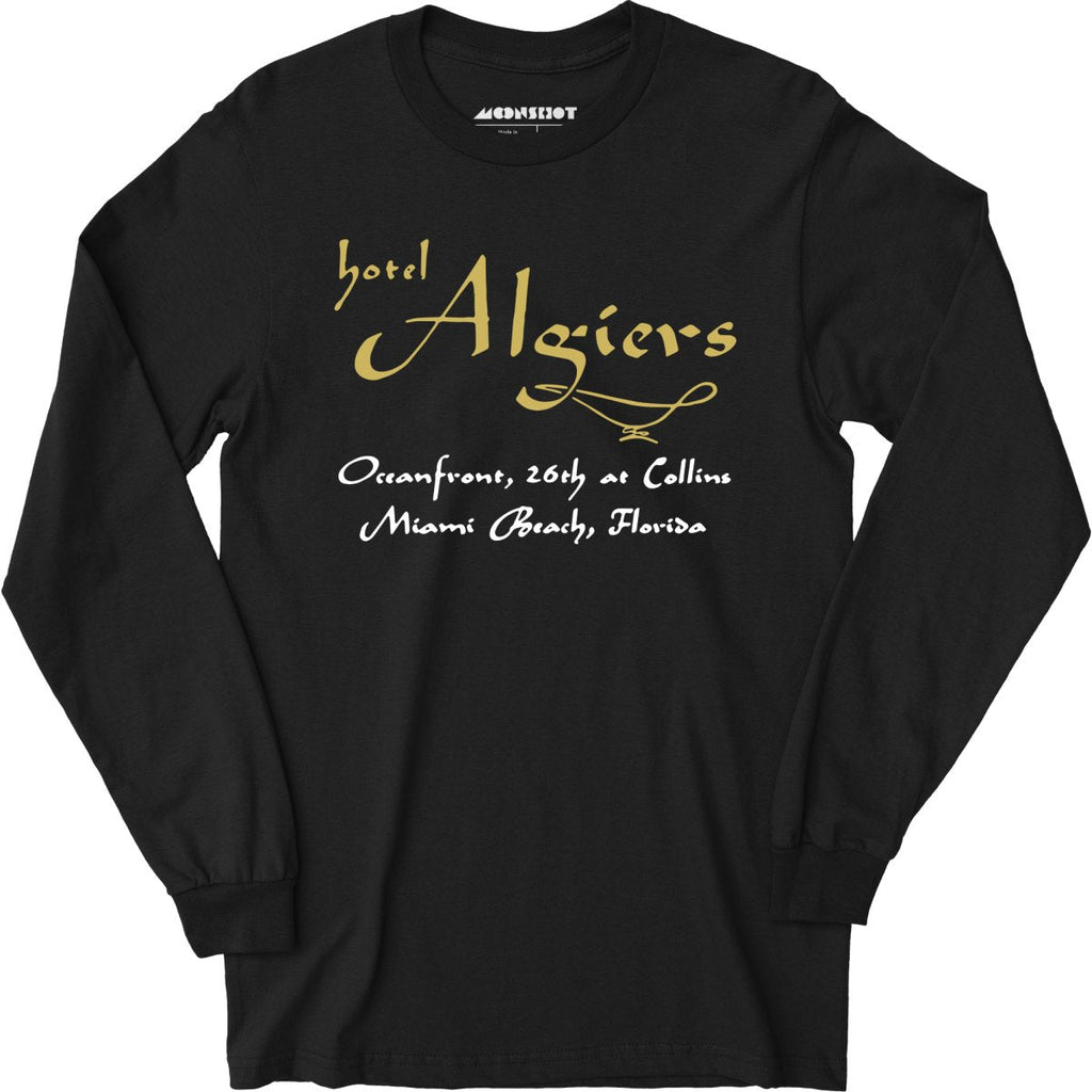 Algiers Hotel - Miami Beach, FL - Vintage Hotel - Long Sleeve