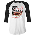 Algiers Hotel v2 - Vintage Las Vegas - 3/4 Sleeve Raglan