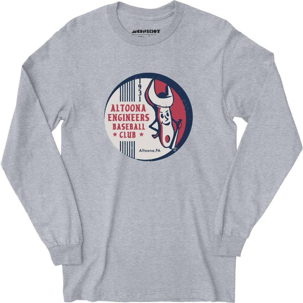 Altoona Engineers - Pennsylvania - Vintage Defunct Baseball Teams - Long Sleeve