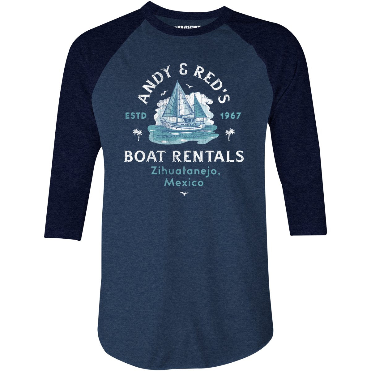 Andy & Red's Boat Rentals - 3/4 Sleeve Raglan
