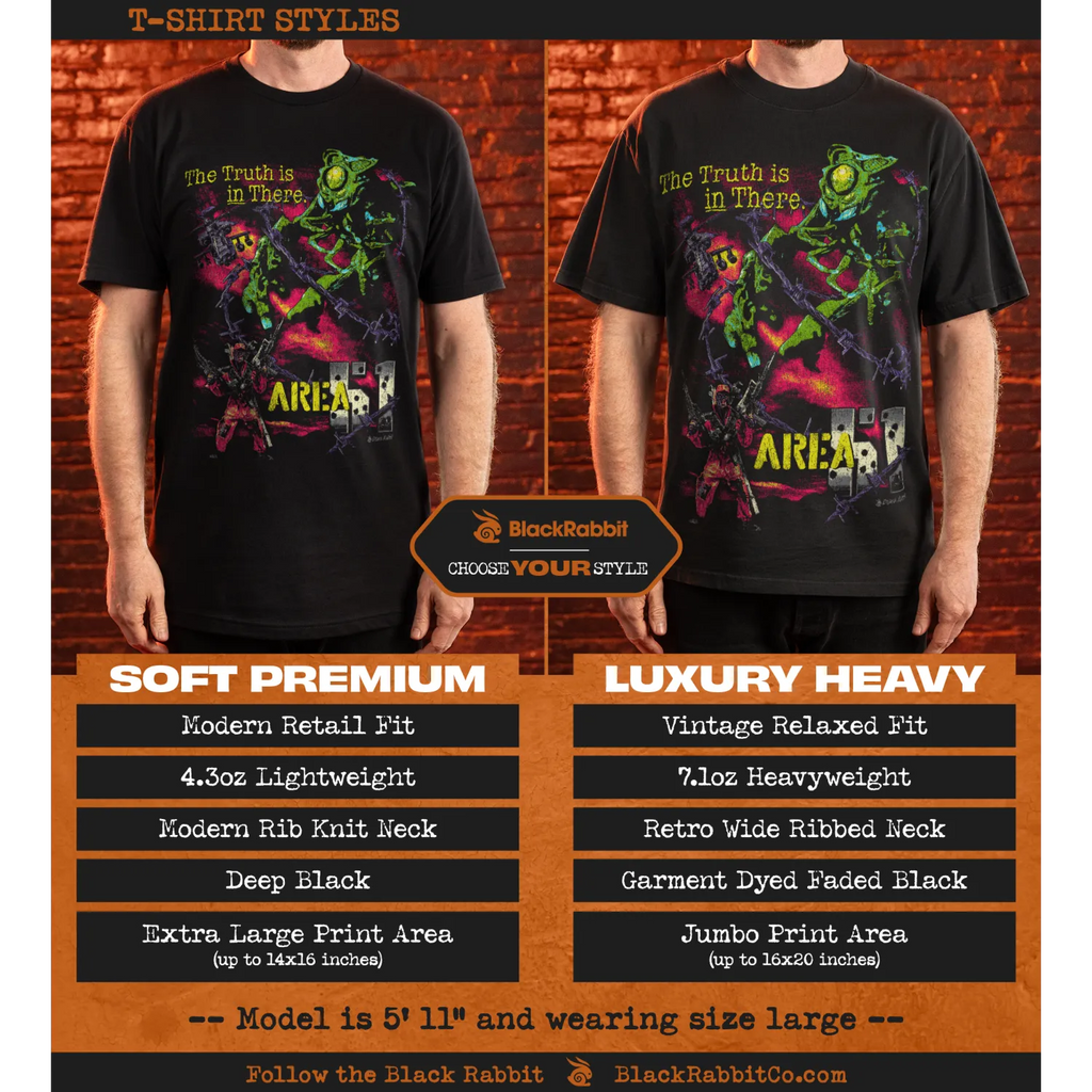 Area 51 [Front + Back Print] 1995 Arcade Game 90s Retro Unisex Classic