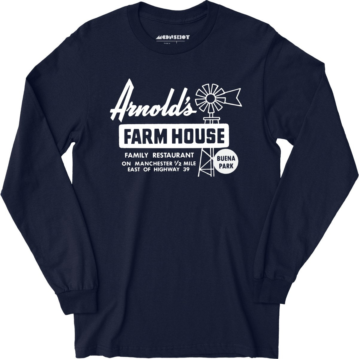 Arnold's Farmhouse - Buena Park, CA - Vintage Restaurant - Long Sleeve