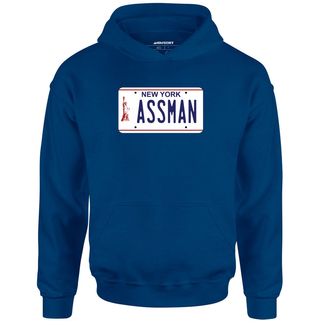Assman New York License Plate - Unisex