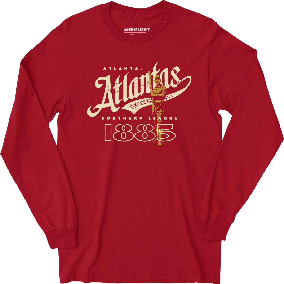 Atlanta Atlantas - Georgia - Vintage Defunct Baseball Teams - Long Sleeve