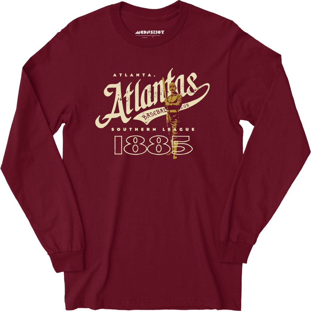 Atlanta Atlantas - Georgia - Vintage Defunct Baseball Teams - Long Sleeve