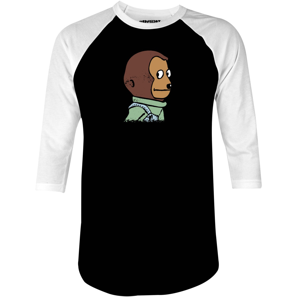 Awkward Look Monkey Meme - 3/4 Sleeve Raglan