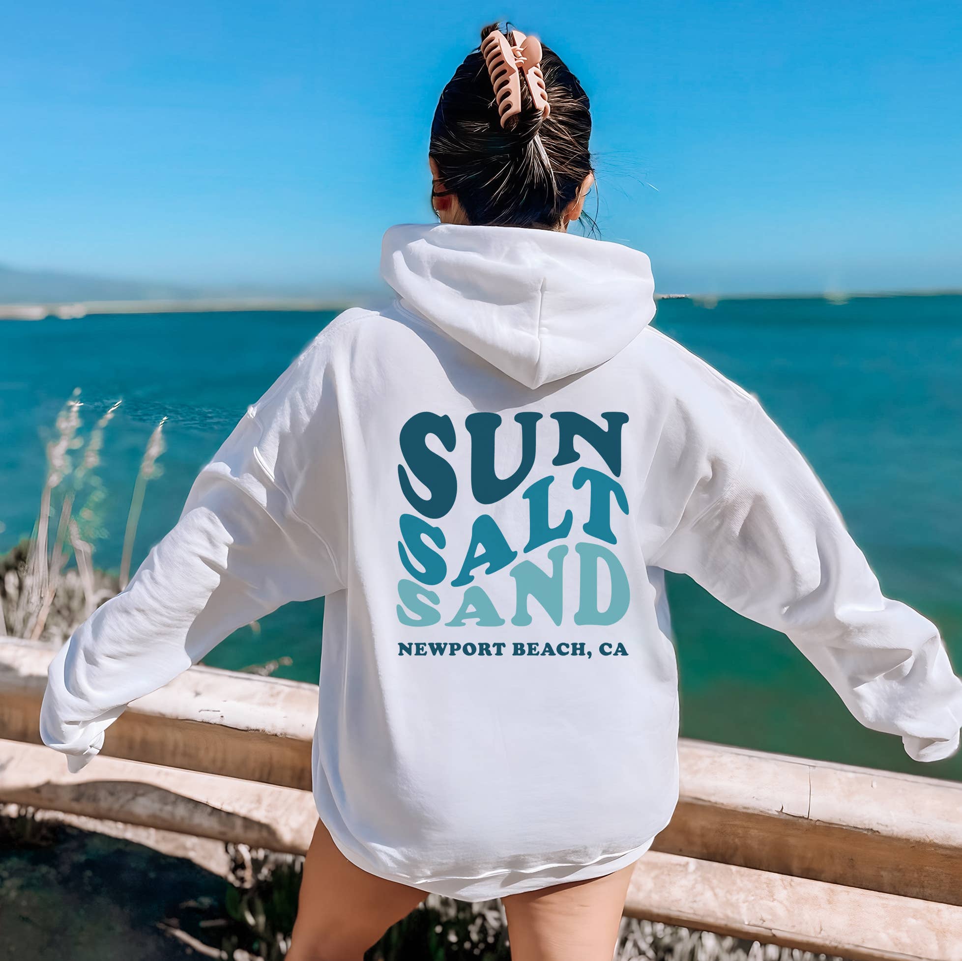 Customizable Sun Salt Sand Hoodie | Sizes S-2XL