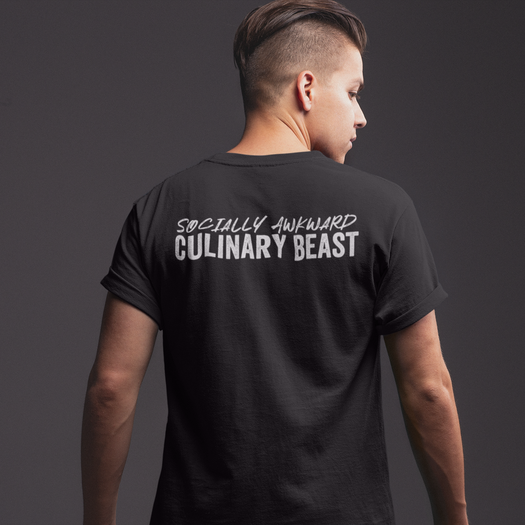 BACK PRINT Socially Awkward Culinary Beast Unisex Tee