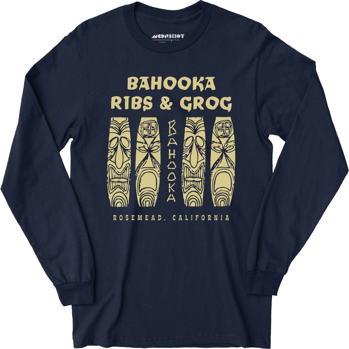 Bahooka Ribs & Grog - Rosemead, CA - Vintage Tiki Bar - Long Sleeve