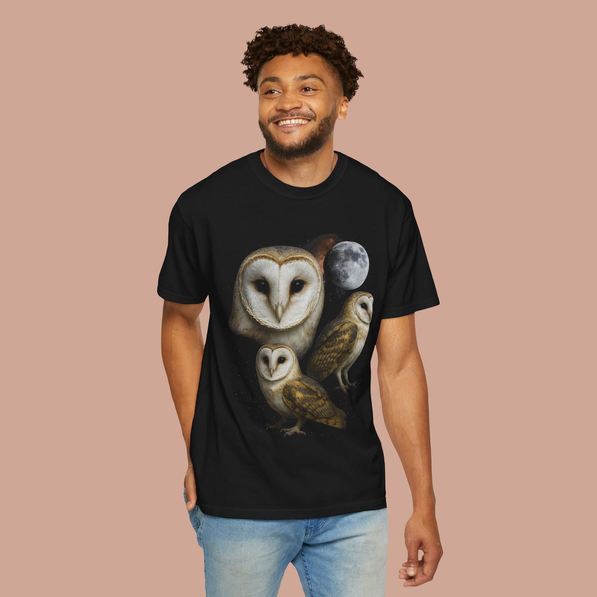 Barn Owls And The Moon 90's Vintage Tee.