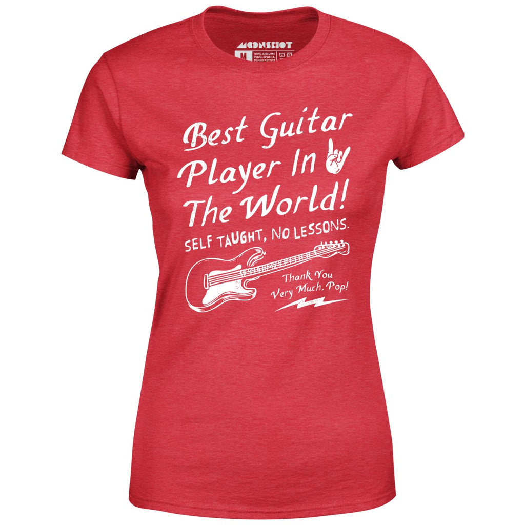 Best Guitar Player in The World Textual - Women's