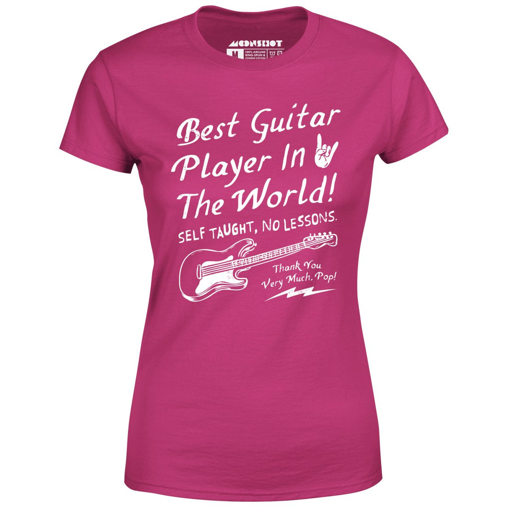 Best Guitar Player in The World Textual - Women's