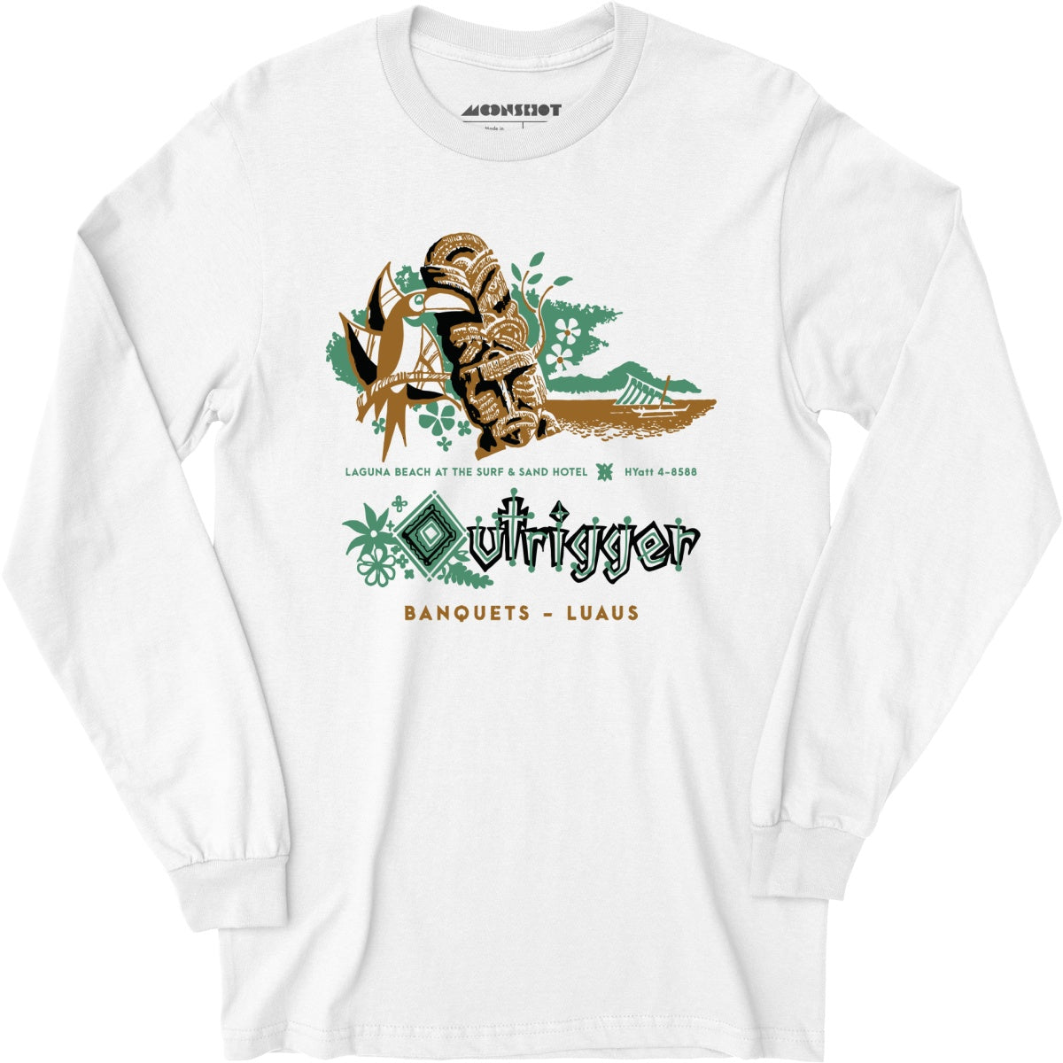 Billingsley's Outrigger v3 - Laguna Beach, CA - Vintage Tiki Bar - Long Sleeve
