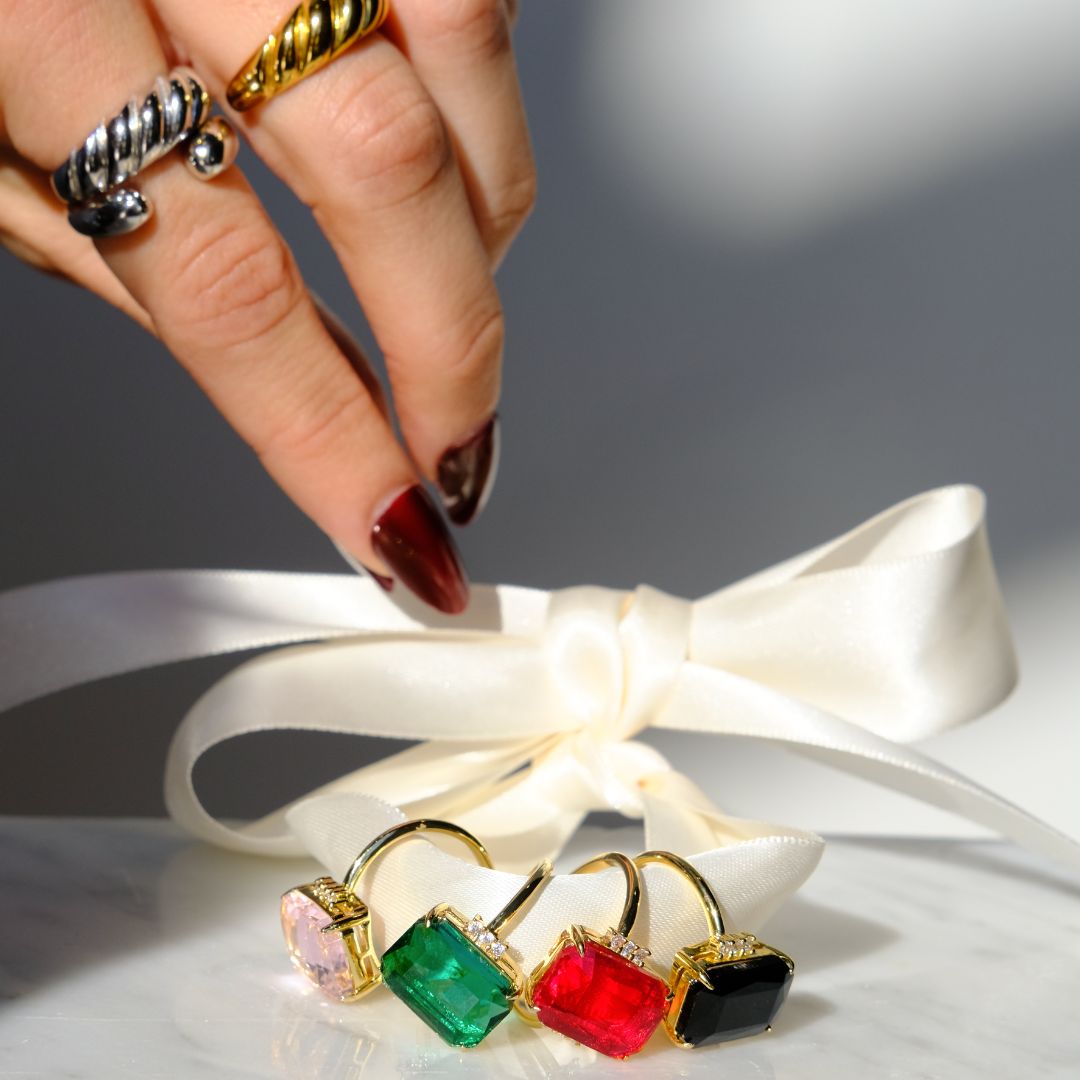 Red Marie Statement Ring