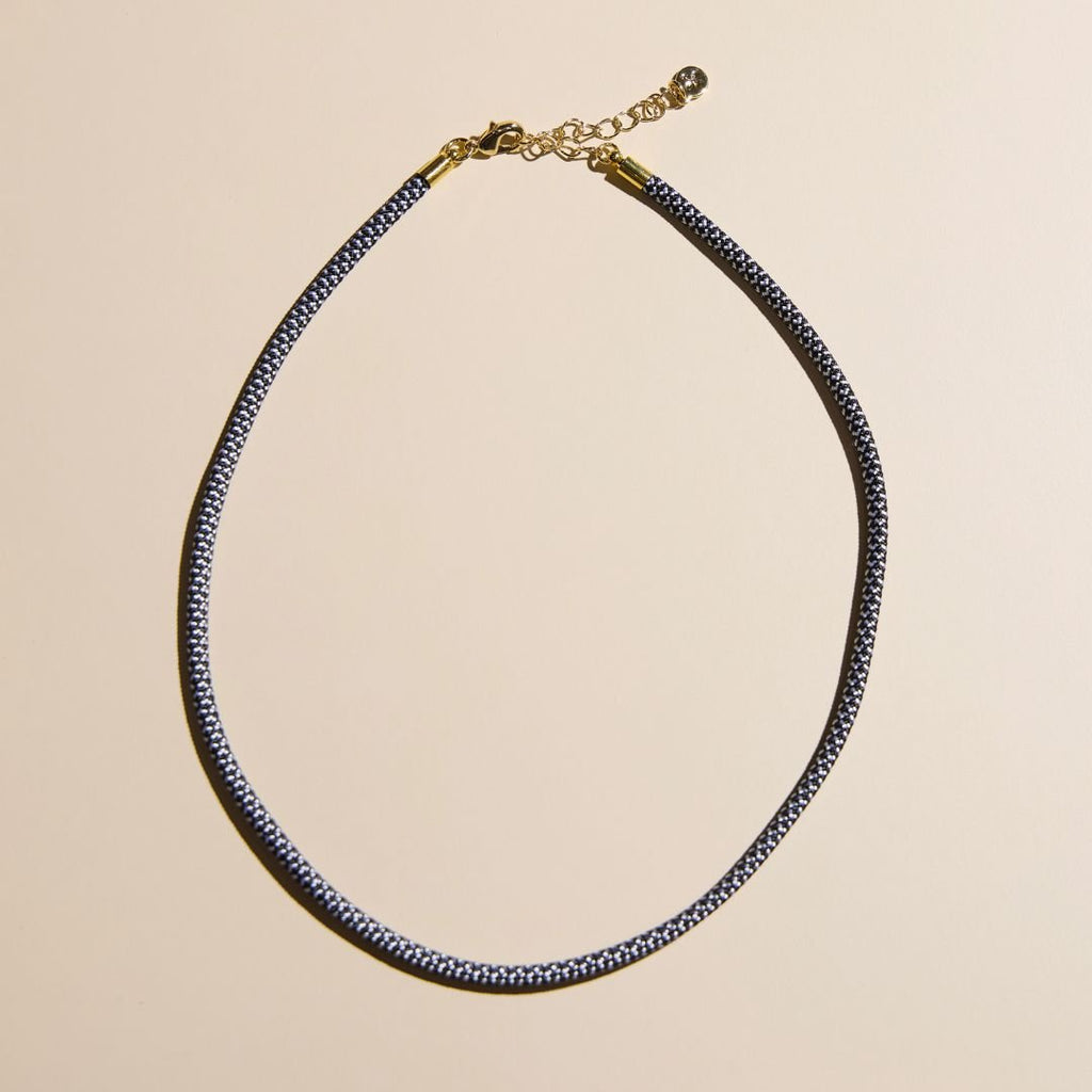 Black & White Minimalist Waterproof Cord Necklace