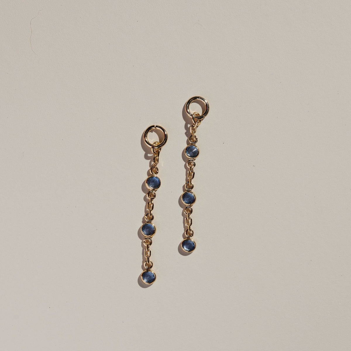 Blue Crystal Chain Charms