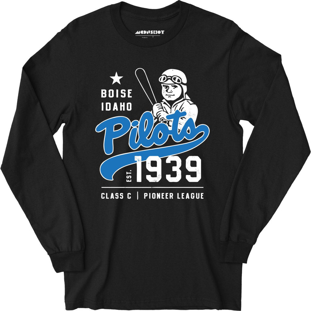 Boise Pilots - Idaho - Vintage Defunct Baseball Teams - Long Sleeve