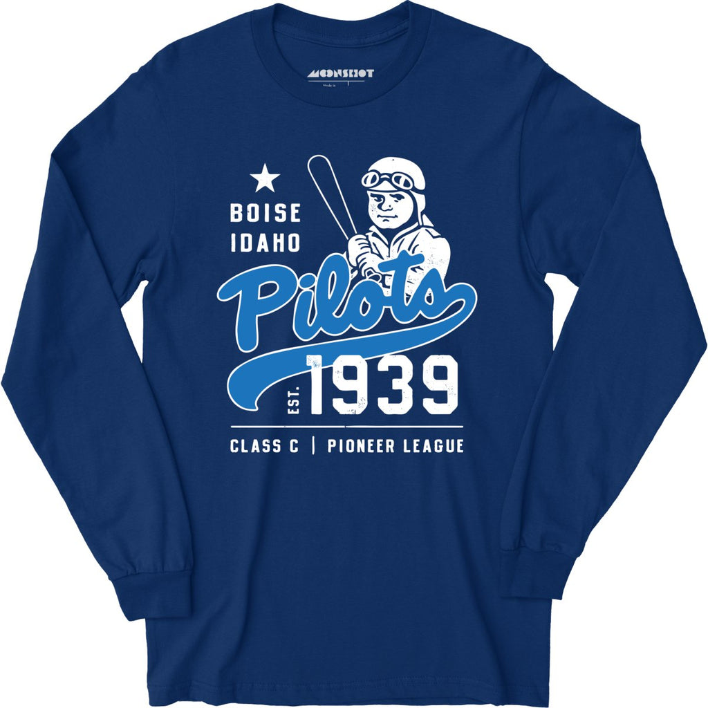 Boise Pilots - Idaho - Vintage Defunct Baseball Teams - Long Sleeve