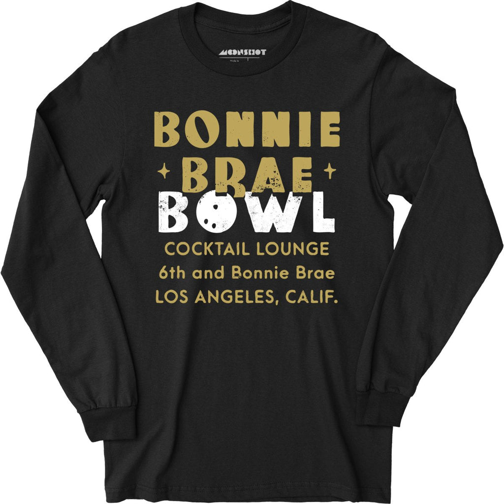 Bonnie Brae Bowl - Los Angeles, CA - Vintage Bowling Alley - Long Sleeve