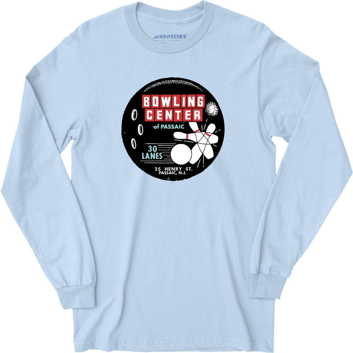 Bowling Center of Passaic - Passaic, NJ - Vintage Bowling Alley - Long Sleeve