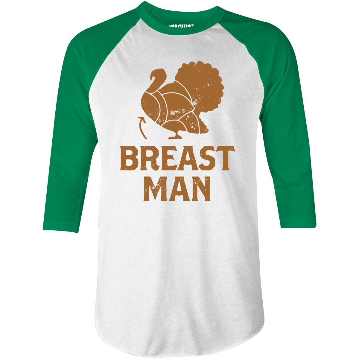 Breast Man - 3/4 Sleeve Raglan