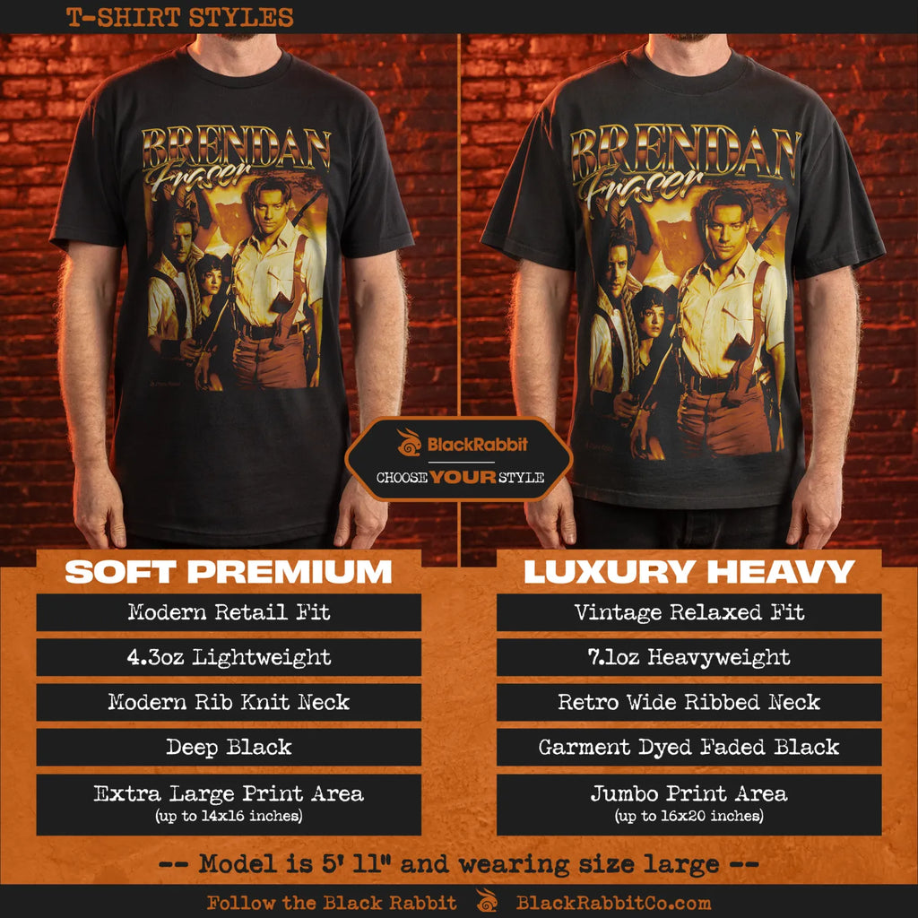 Brendan Fraser The Mummy Retro Vintage Bootleg Unisex Classic