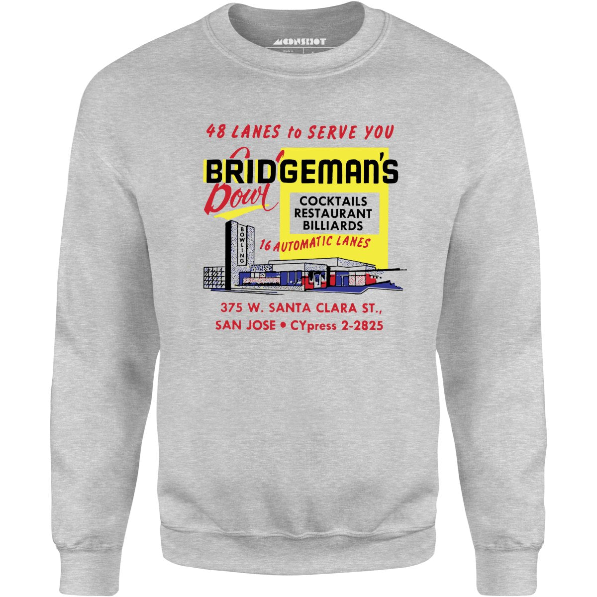 Bridgeman's Bowl - San Jose, CA - Vintage Bowling Alley - Unisex