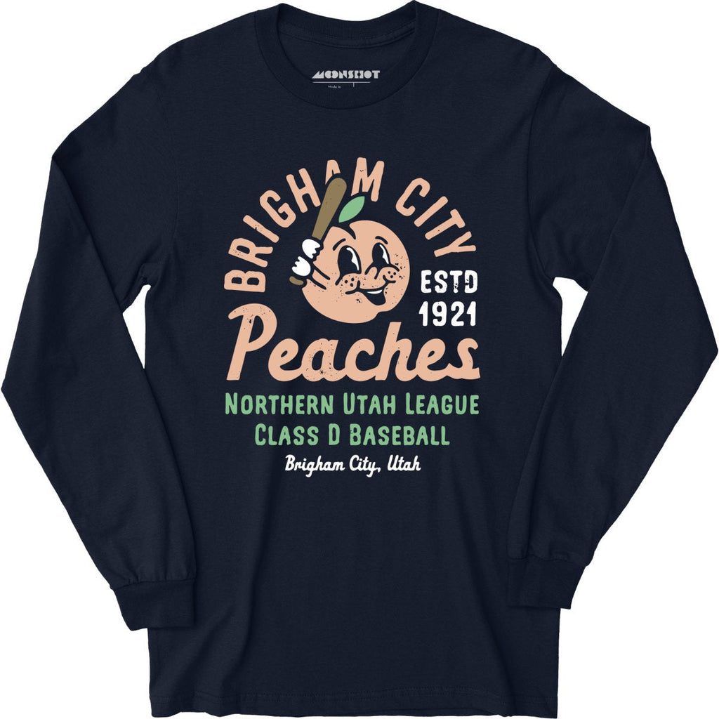 Brigham City Peaches - Utah - Vintage Defunct Baseball Teams - Long Sleeve