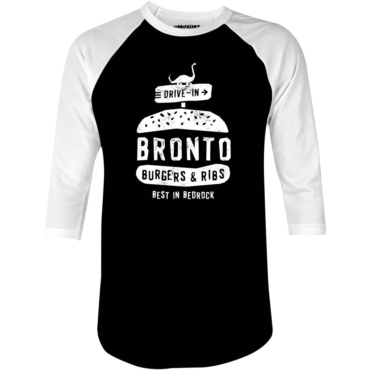 Bronto Burgers & Ribs - 3/4 Sleeve Raglan