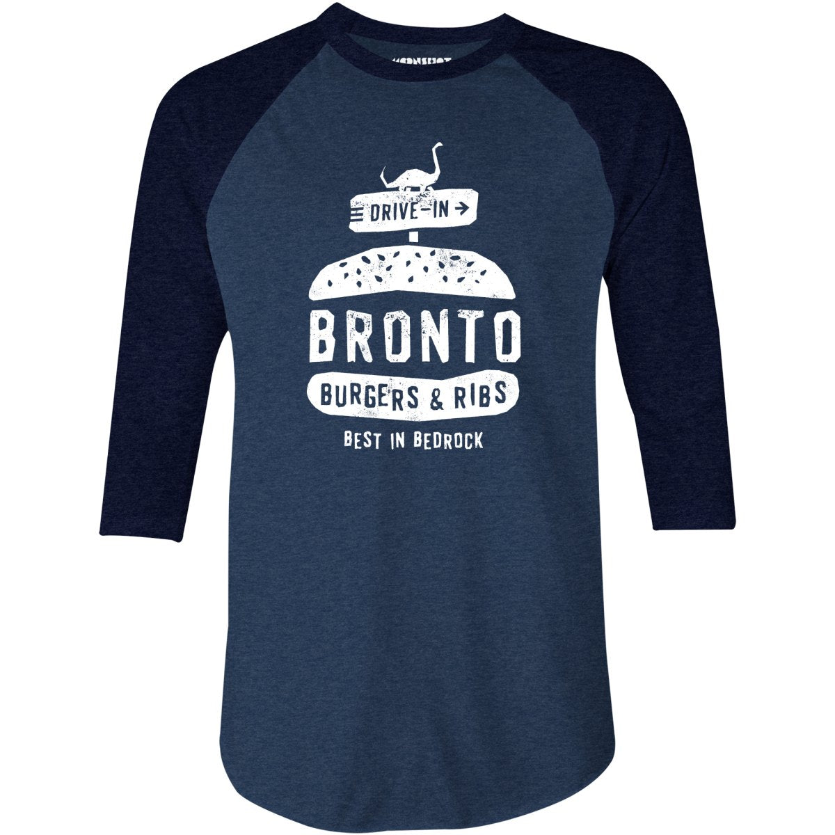 Bronto Burgers & Ribs - 3/4 Sleeve Raglan