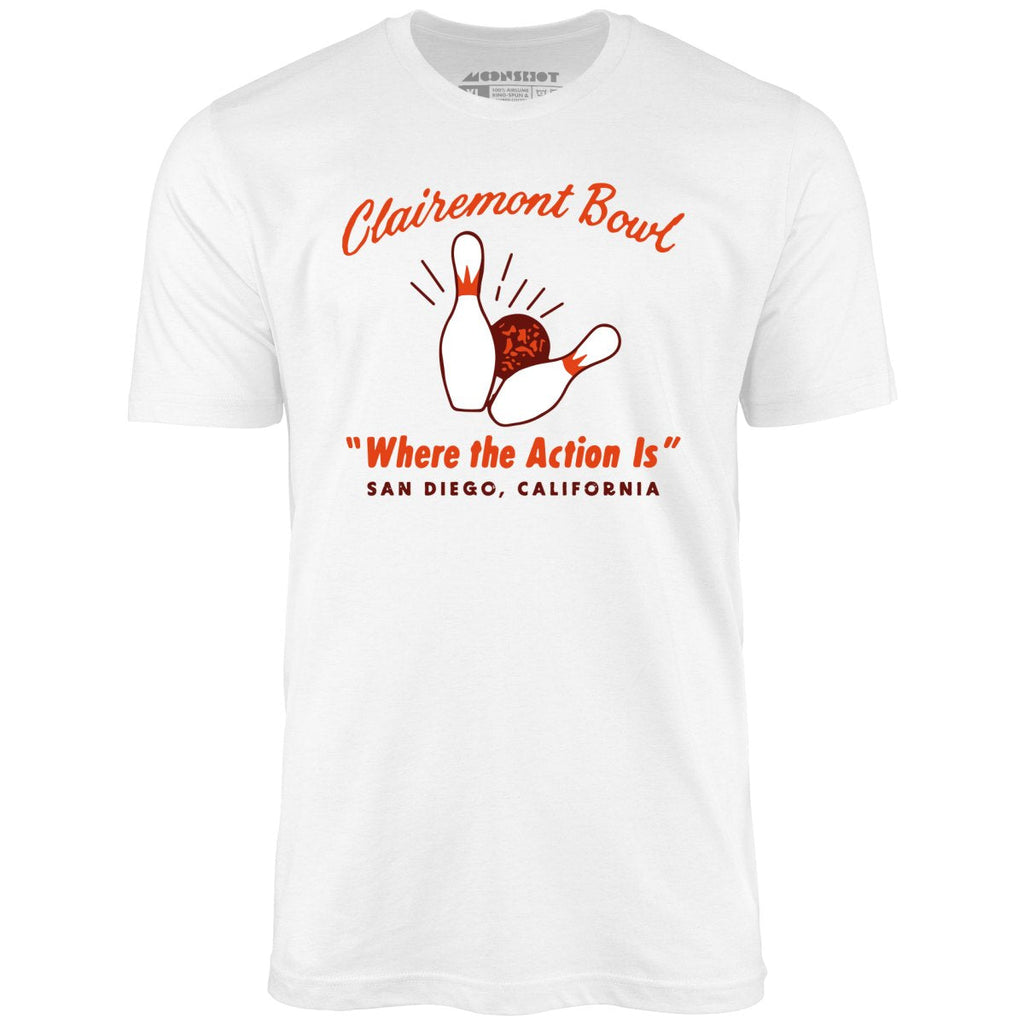Clairemont Bowl - San Diego, CA - Vintage Bowling Alley - Unisex