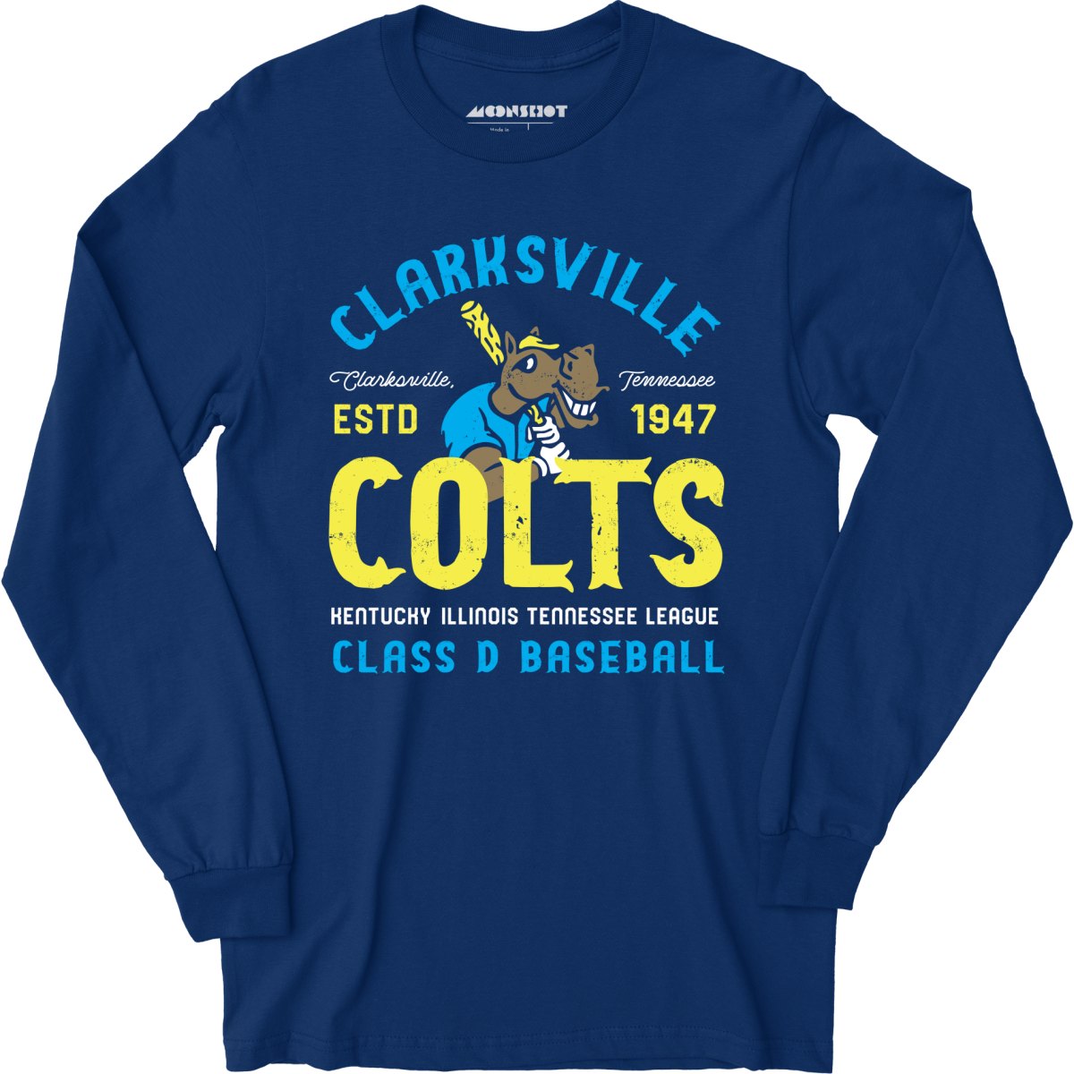 Clarksville Colts - Tennessee - Vintage Defunct Baseball Teams - Long Sleeve