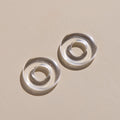 Clear Acrylic Donut Beads