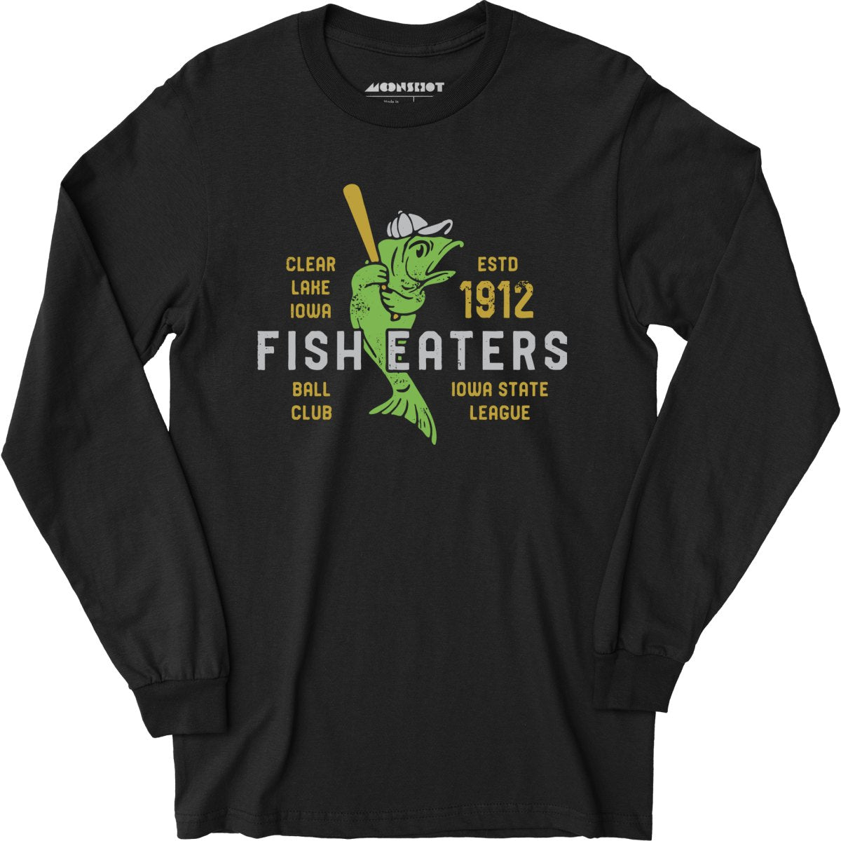 Clear Lake Fish Eaters - Iowa - Vintage Defunct Baseball Teams - Long Sleeve