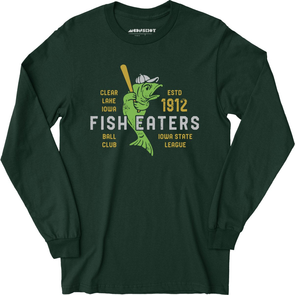 Clear Lake Fish Eaters - Iowa - Vintage Defunct Baseball Teams - Long Sleeve