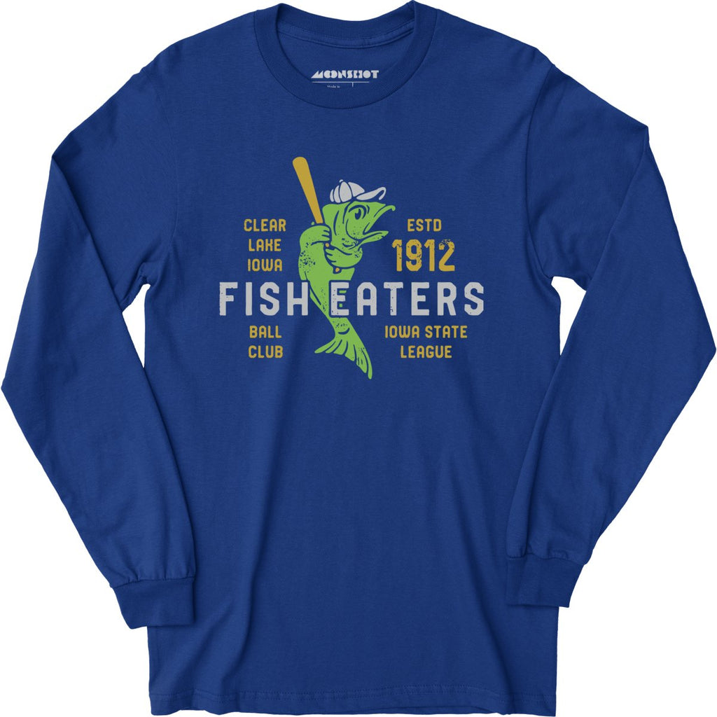 Clear Lake Fish Eaters - Iowa - Vintage Defunct Baseball Teams - Long Sleeve