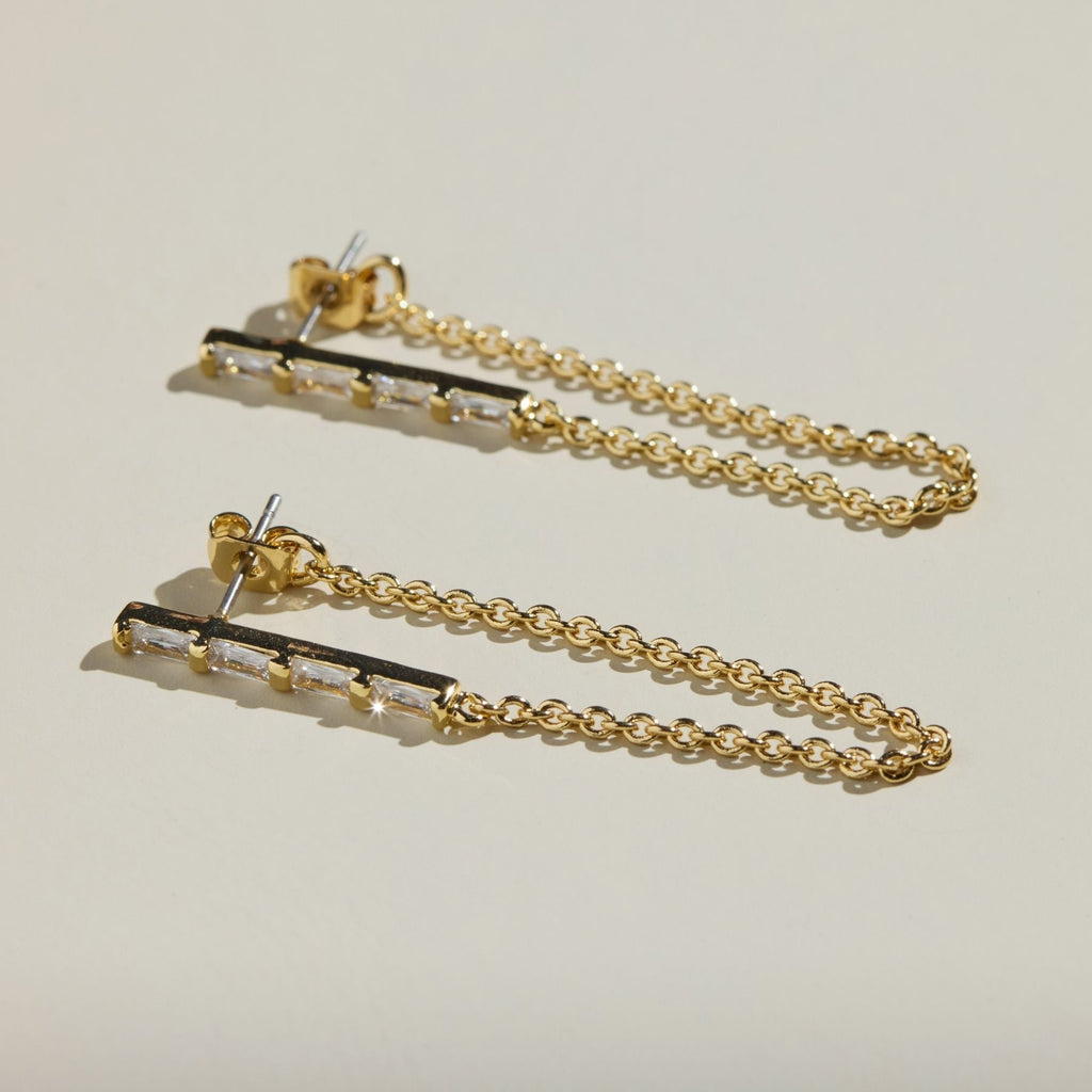 Clear Lucia Statement Earrings