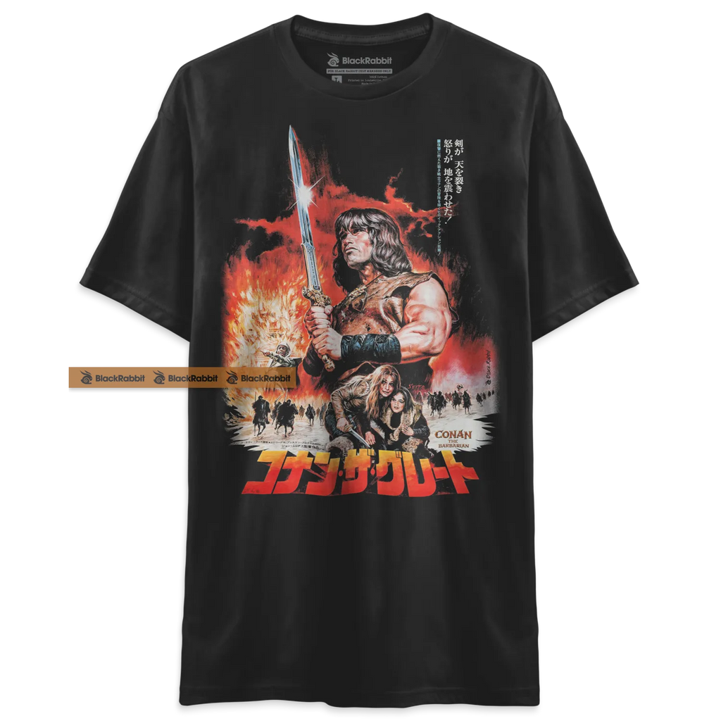 Conan The Barbarian Japan Poster Retro Vintage 80s Fantasy Unisex Classic