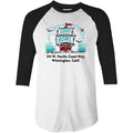 Cove Bowl - Wilmington, CA - Vintage Bowling Alley - 3/4 Sleeve Raglan