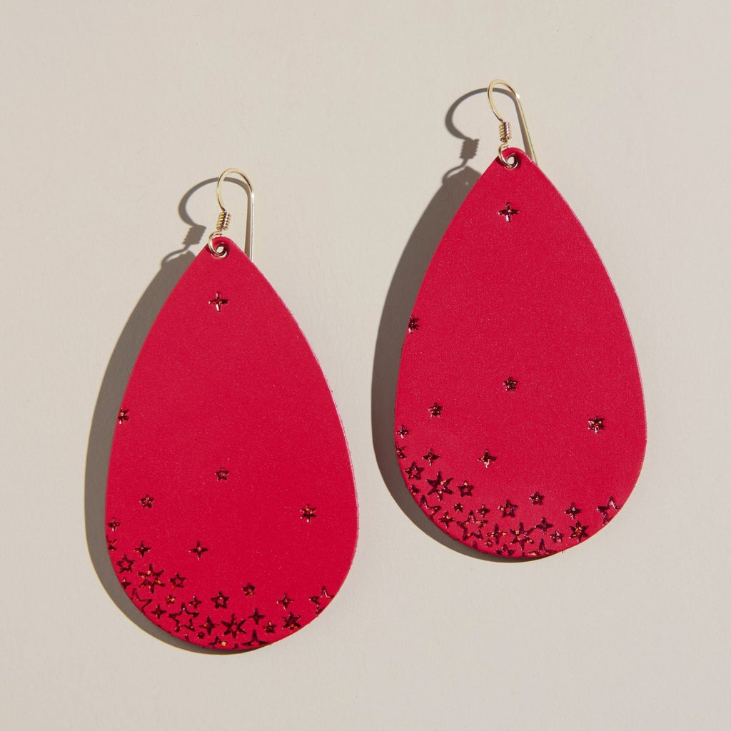Crimson Starscape Teardrops