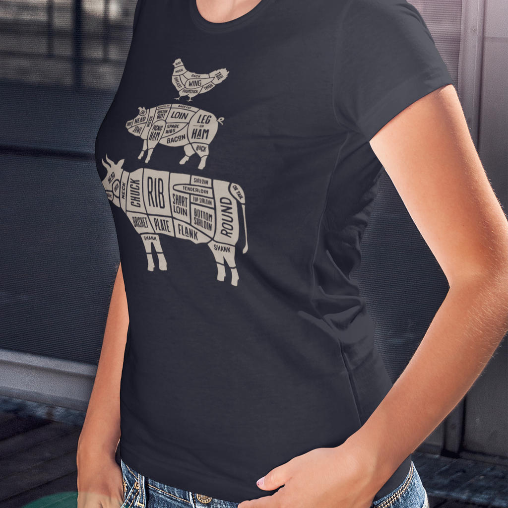 Chicken, Cow, Pig Women's Relaxed
