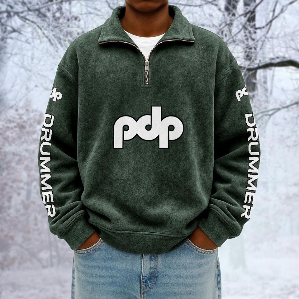 Pacific Drums and Percussion Unisex Quarter Zip Pullover Sweatshirt - Multicolor