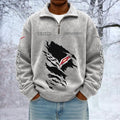 Corvette Old Custom Name Quarter Zip Pullover Sweatshirt - Multicolor