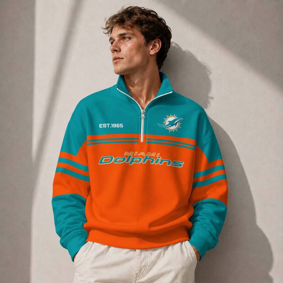 MIA x football Half-Zip Sweatshirt