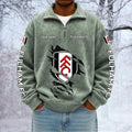 Fulham Custom Name Quarter Zip Pullover Sweatshirt - Multicolor