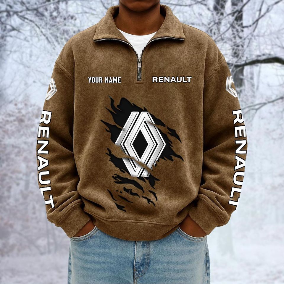R Trucks Custom Name Quarter Zip Pullover Sweatshirt - Multicolor