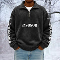 Sonor Unisex Quarter Zip Pullover Sweatshirt - Multicolor